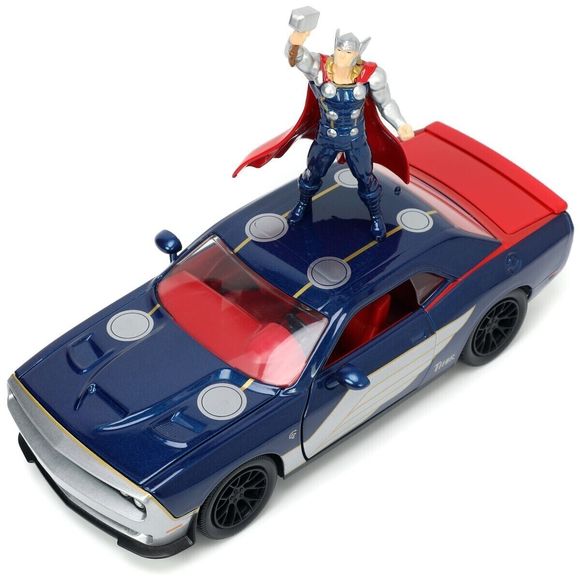 Jada Toys 2015 Dodge Challenger SRT8 Hellcat 1:24 Diecast Vehicle - Dark Blue... - Picture 3 of 6